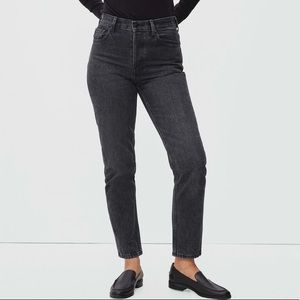 Washed black jeans